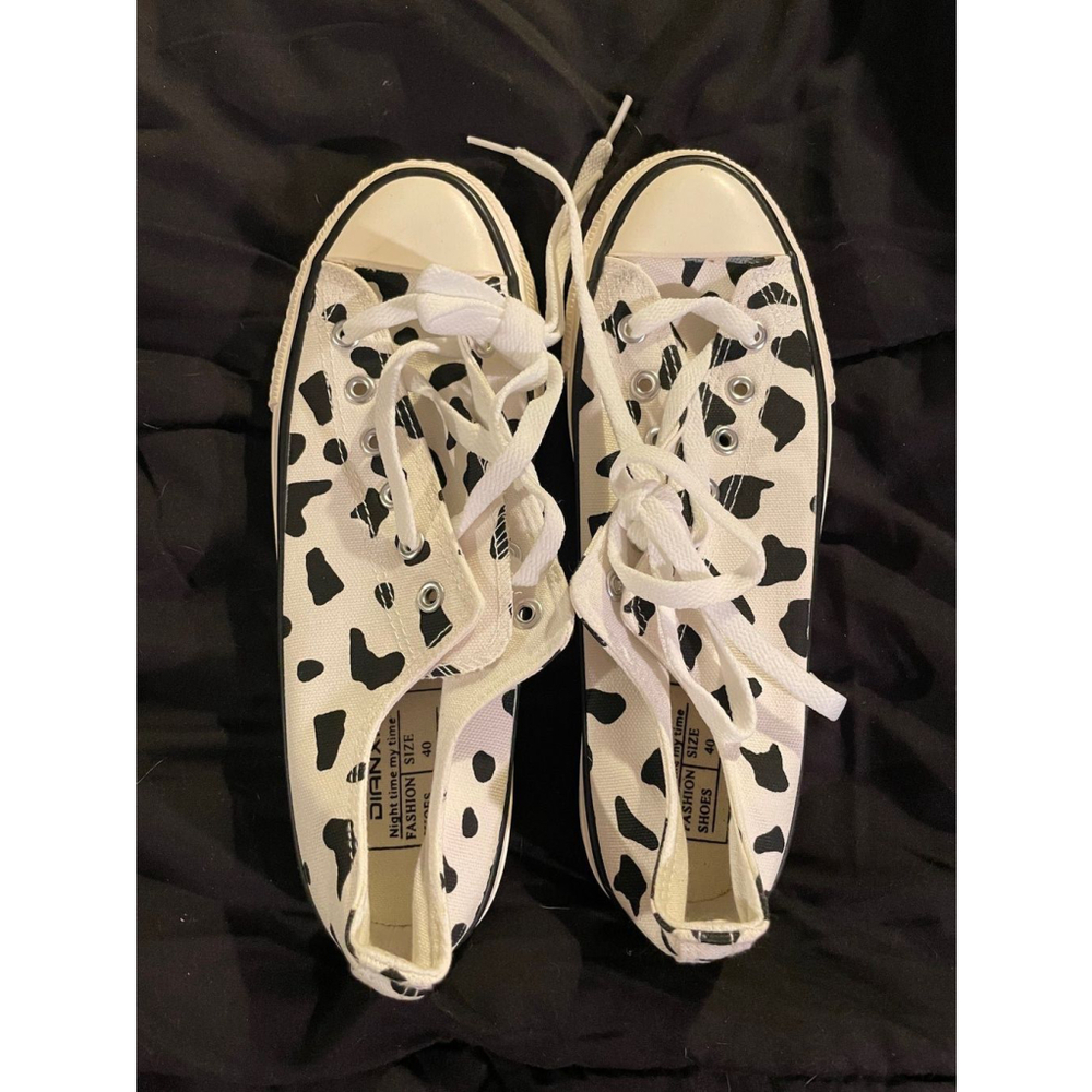 Cow Print Sneakers